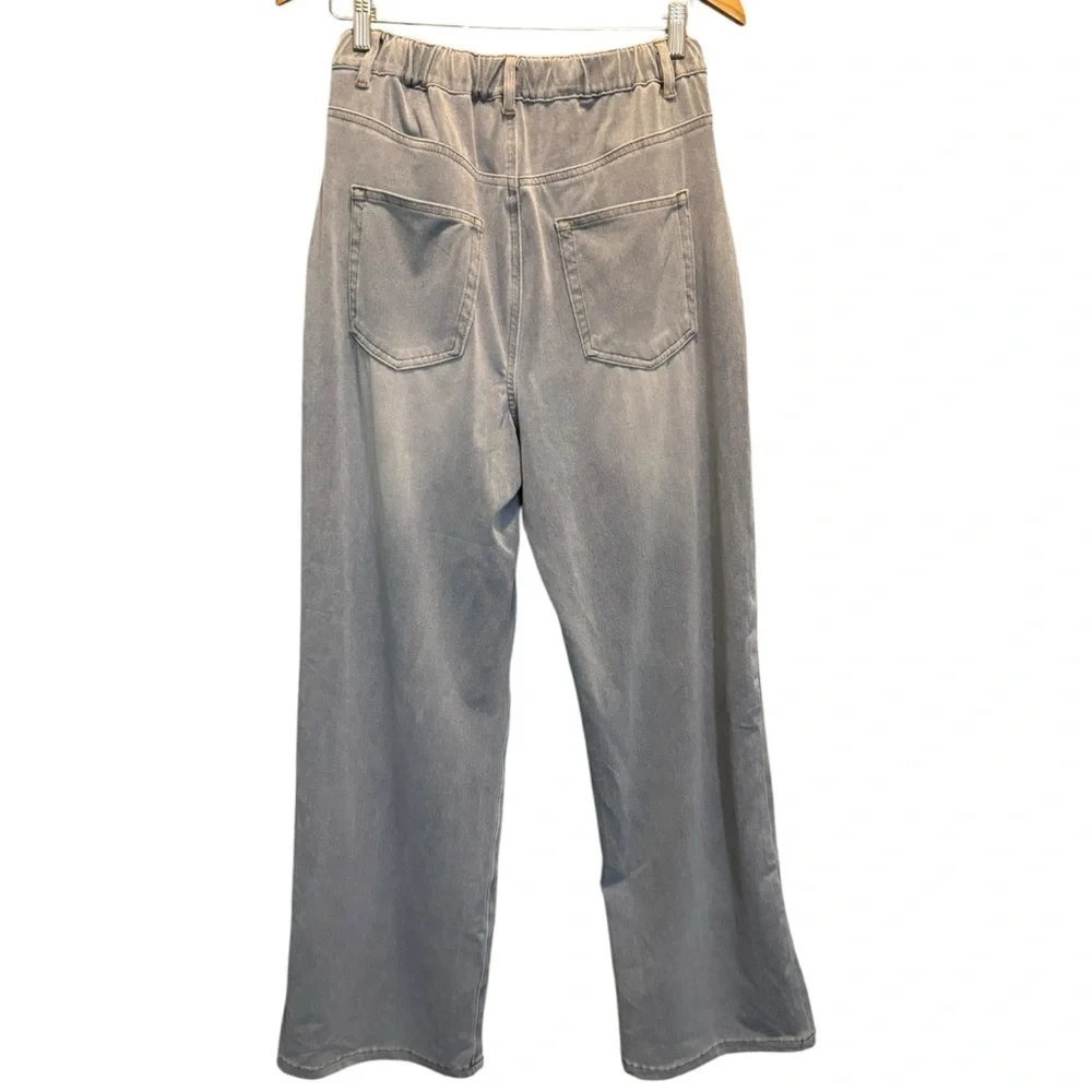 NWT Elleven Jeans Light Blue Loose Fit Straight Leg High Waisted Womens Large - Picture 3 of 16